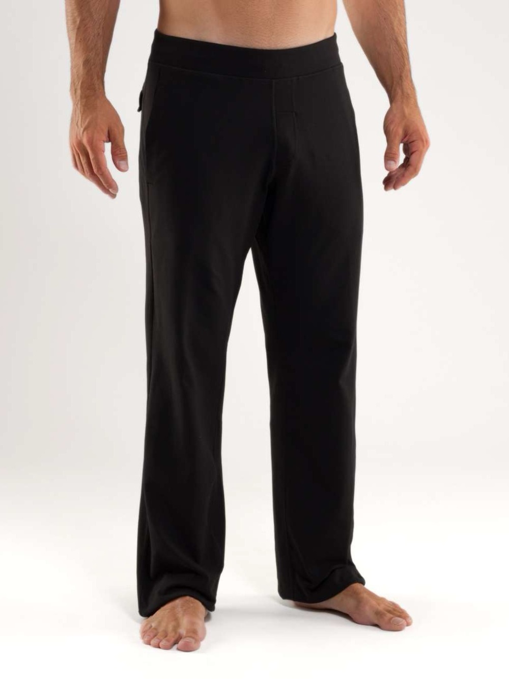 Lululemon pants men straight leg pants flap pockets black size L